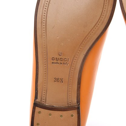 Gucci Lambskin Womens Brixton Horsebit Loafers 36.5 Crystal Copper 6 of 10