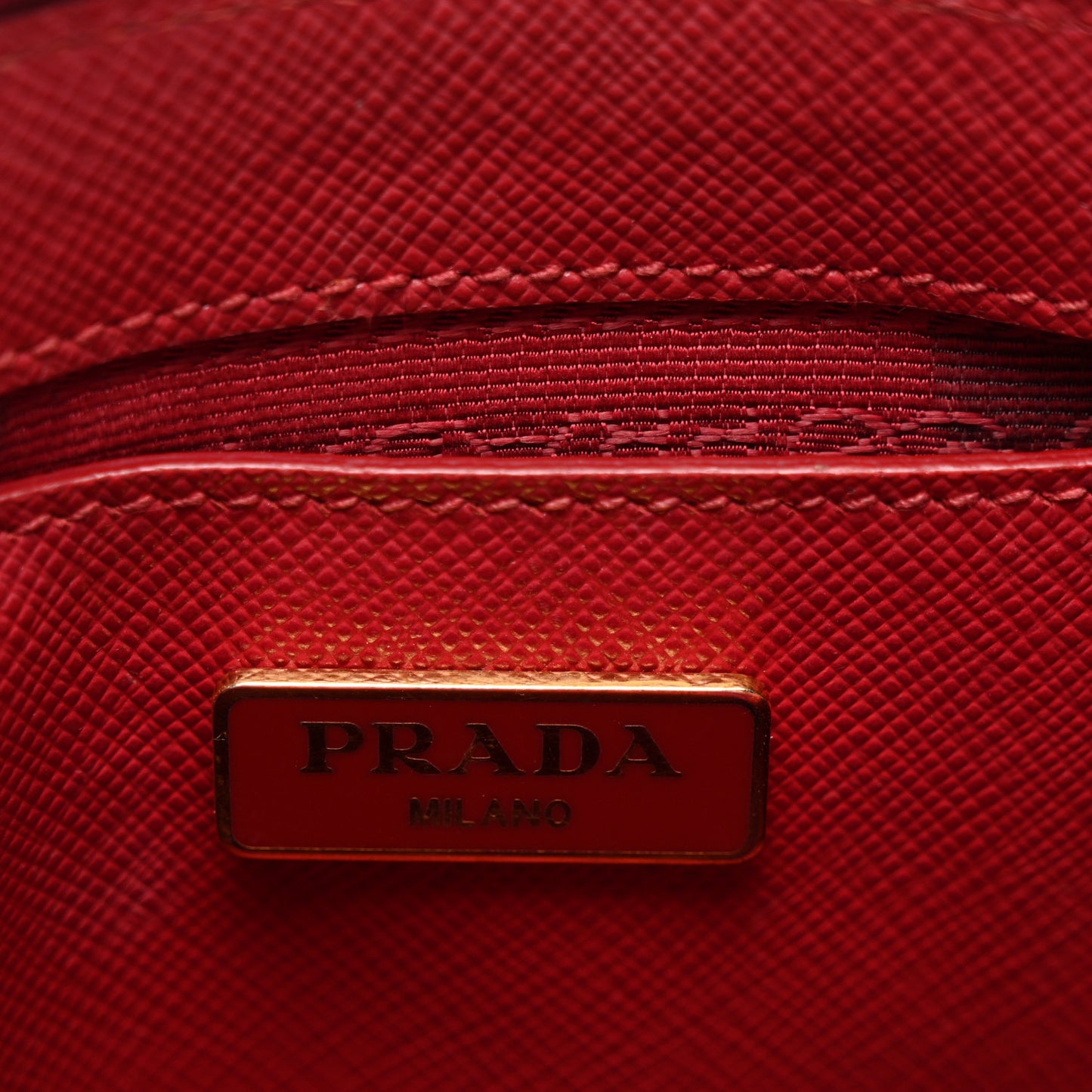 Saffiano Lux Mini Promenade Tote Fuoco