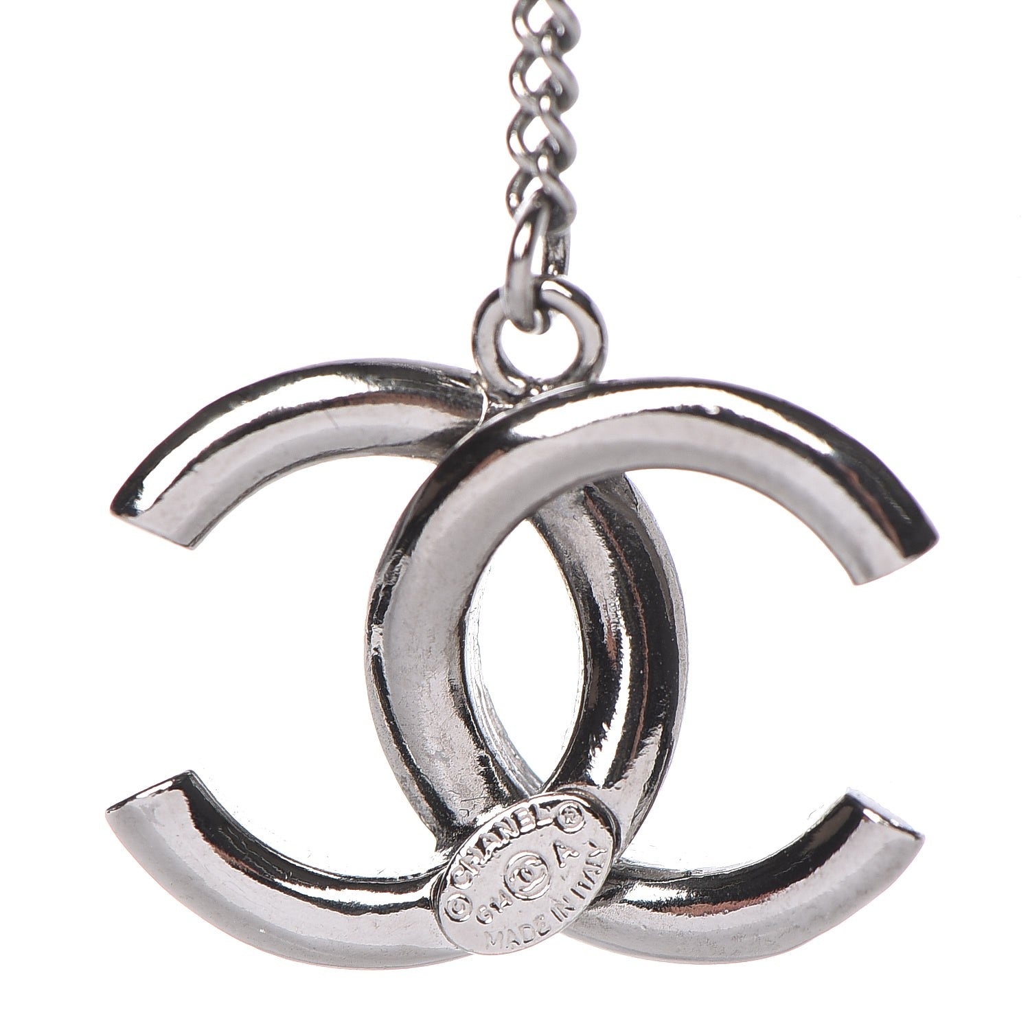 Chanel CC Drop Earrings Ruthenium 4 of 4