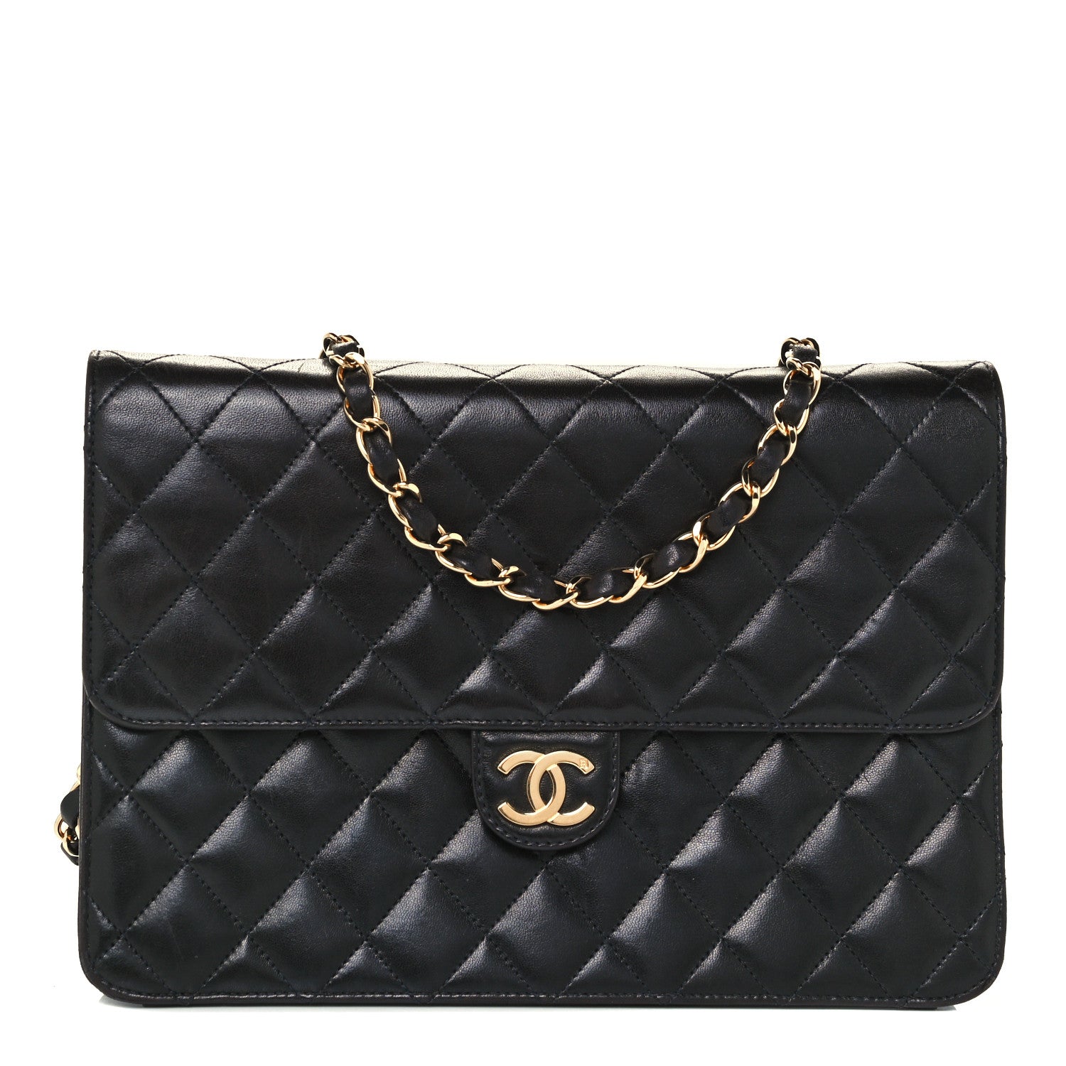 Chanel Lambskin Quilted Jumbo Single Flap Black 1 of 11