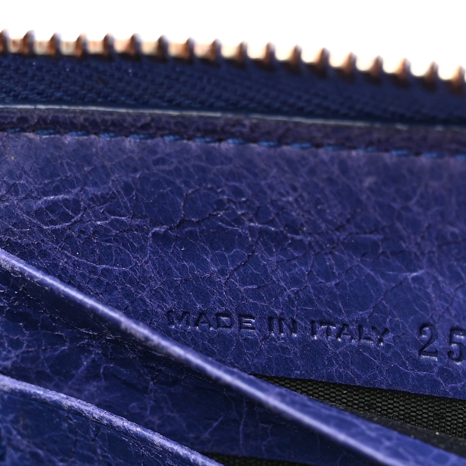 Balenciaga Agneau Giant 12 Gold Hardware Continental Zip Around Wallet Bleu Lavande 7 of 10
