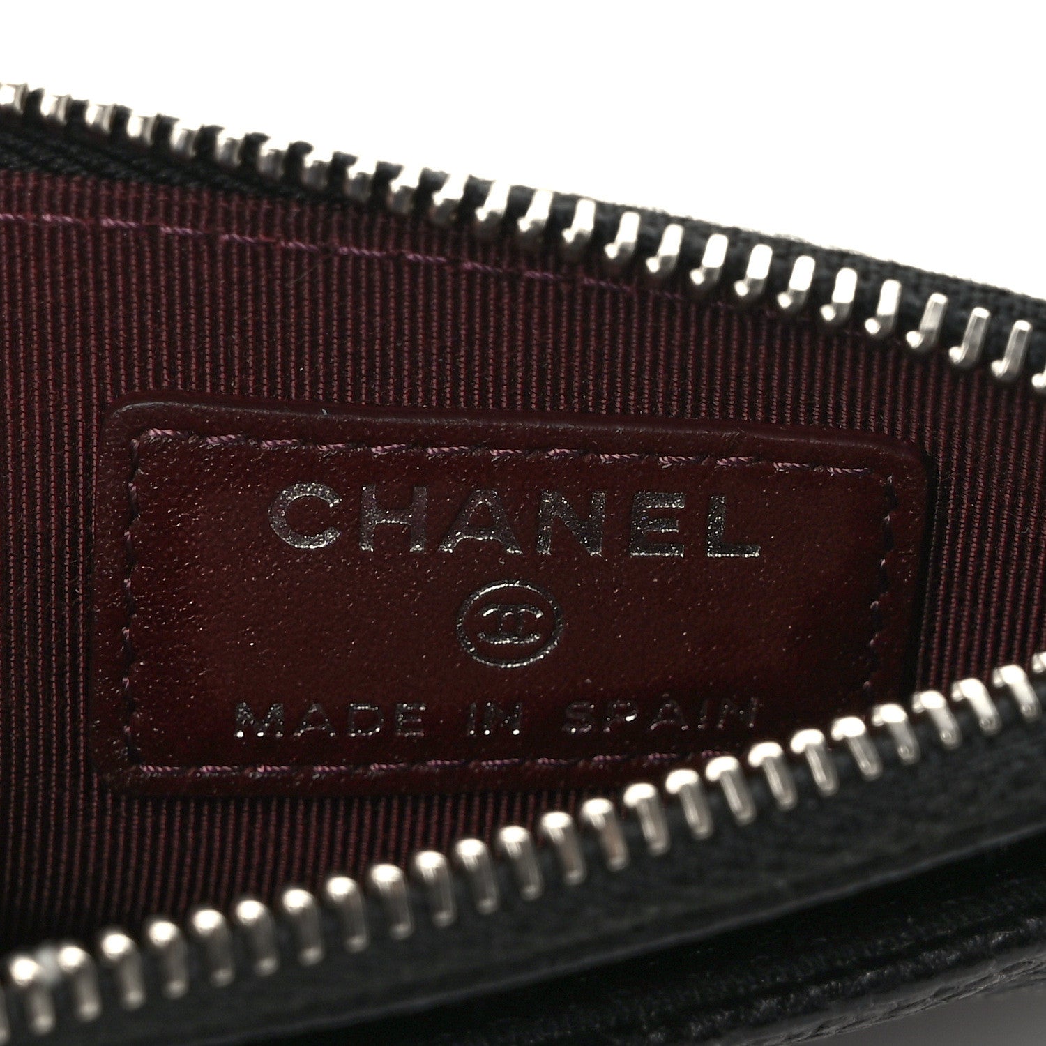 Chanel Caviar Quilted CC Zip Card Holder Black 6 of 9