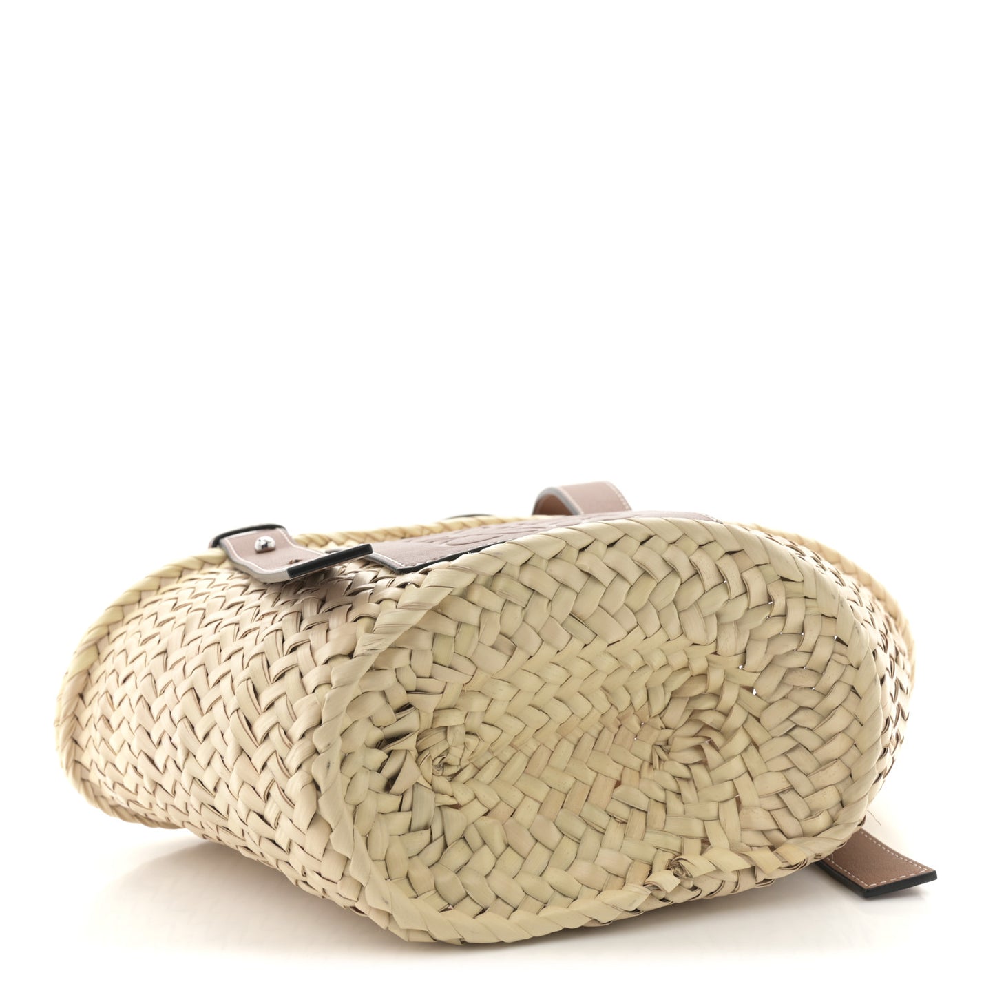 Raffia Small Basket Tote Bag Natural Tan