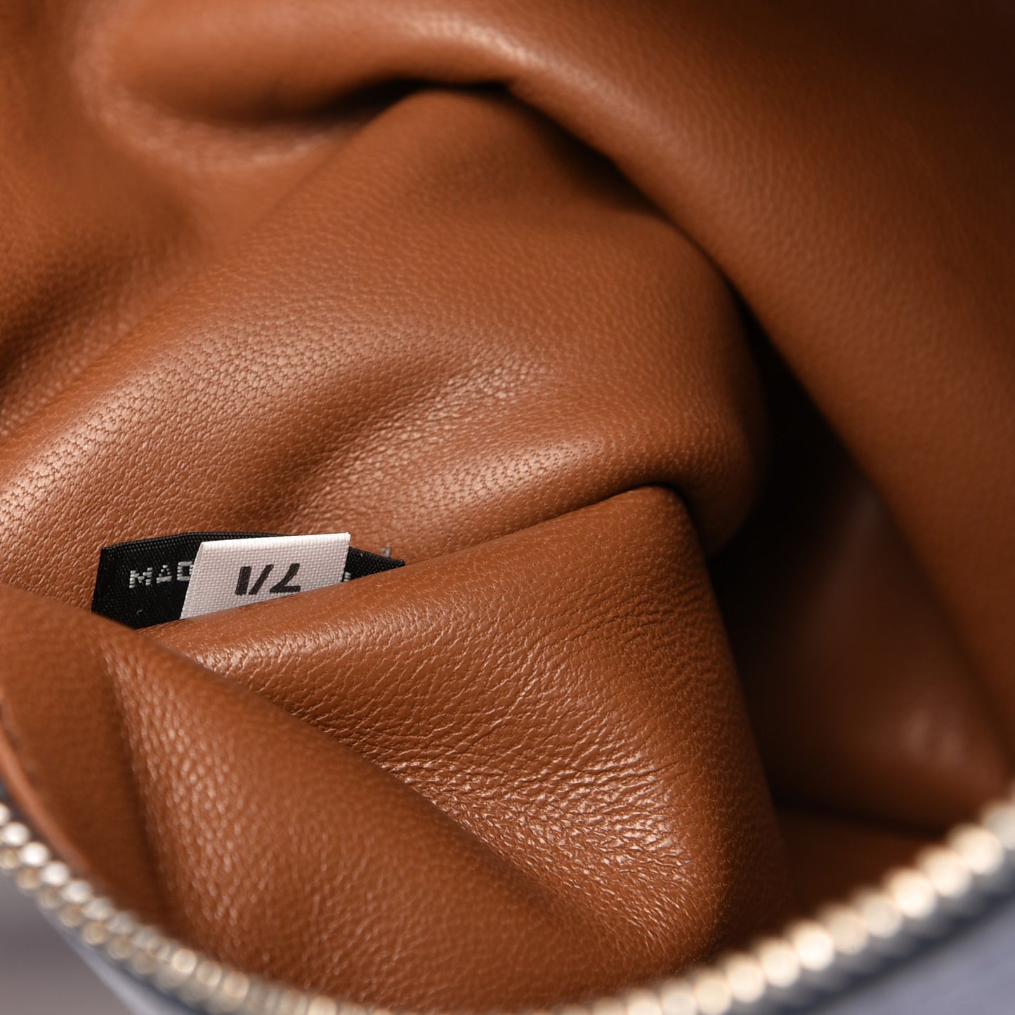 Suede Perforated Zip Around Tote Astrale Nocciolo