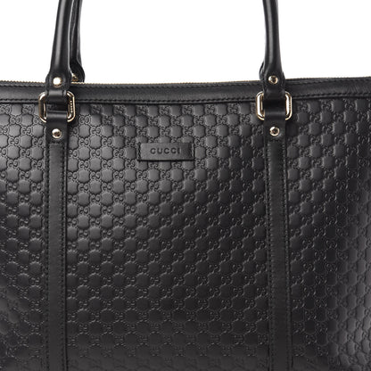Gucci Soft Microguccissima Small Zippered Satchel Black 10 of 10