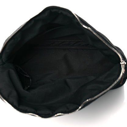 Hermes Cotton Canvas Bolide Travel Cosmetic Pouch MM Black 5 of 11