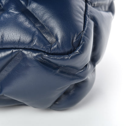 Chanel Calfskin Quilted Large Chesterfield Flap Navy 12 of 16