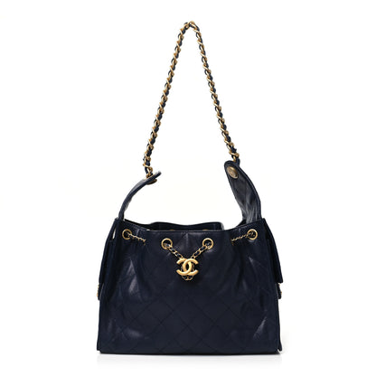 Chanel Caviar Quilted Small Chanel 25 Handbag Dark Navy 1 of 10