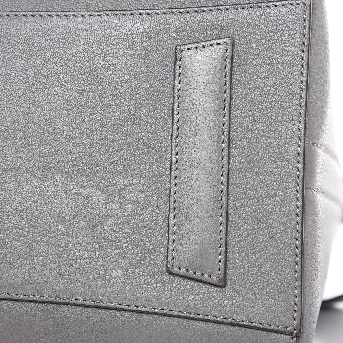 Sugar Goatskin Medium Antigona Pearl Grey