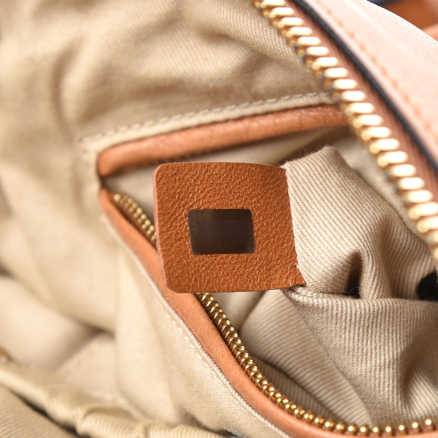 Calfskin Embroidered Medium Marcie Satchel Tan