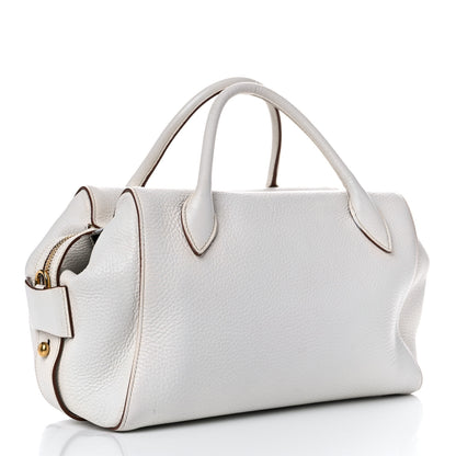 Prada Vitello Daino Medium Top Handle Bag White 2 of 20