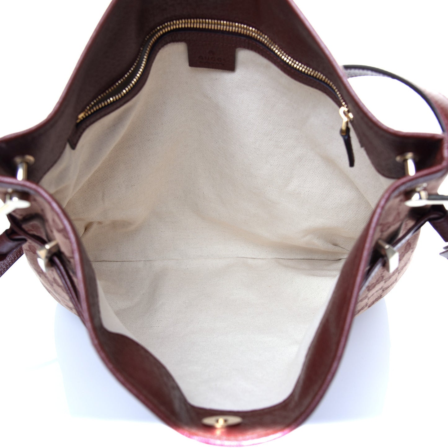 Monogram Textured Dollar Calfskin Horsebit 1955 Cinch Top Messenger Bag Sahara Rubino Chardonnay