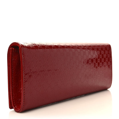 Gucci Patent Microguccissima Small Broadway Clutch Red 3 of 7