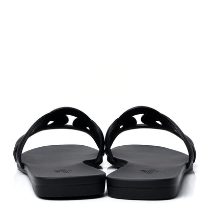Hermes Rubber Aloha Sandals 40 Black 4 of 6
