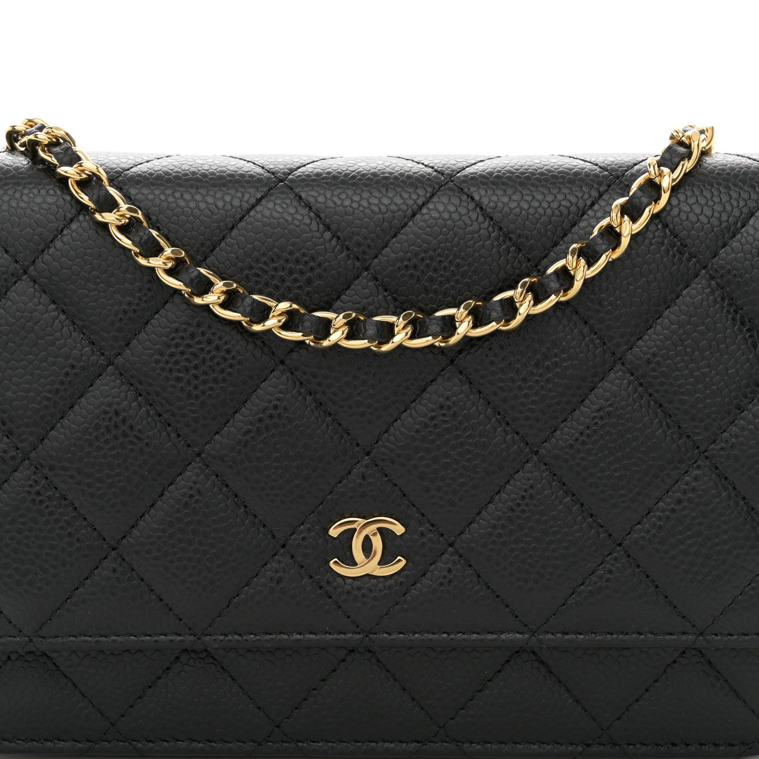 Chanel Caviar Quilted Wallet on Chain WOC Black 8 of 11