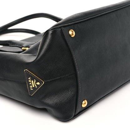 Prada Saffiano Top Handle Satchel Black 8 of 9