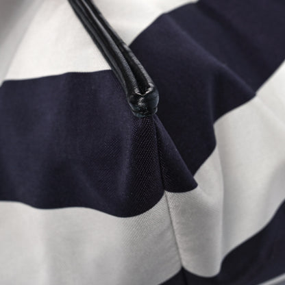 Chanel Striped Canvas Tote Blue White 6 of 10