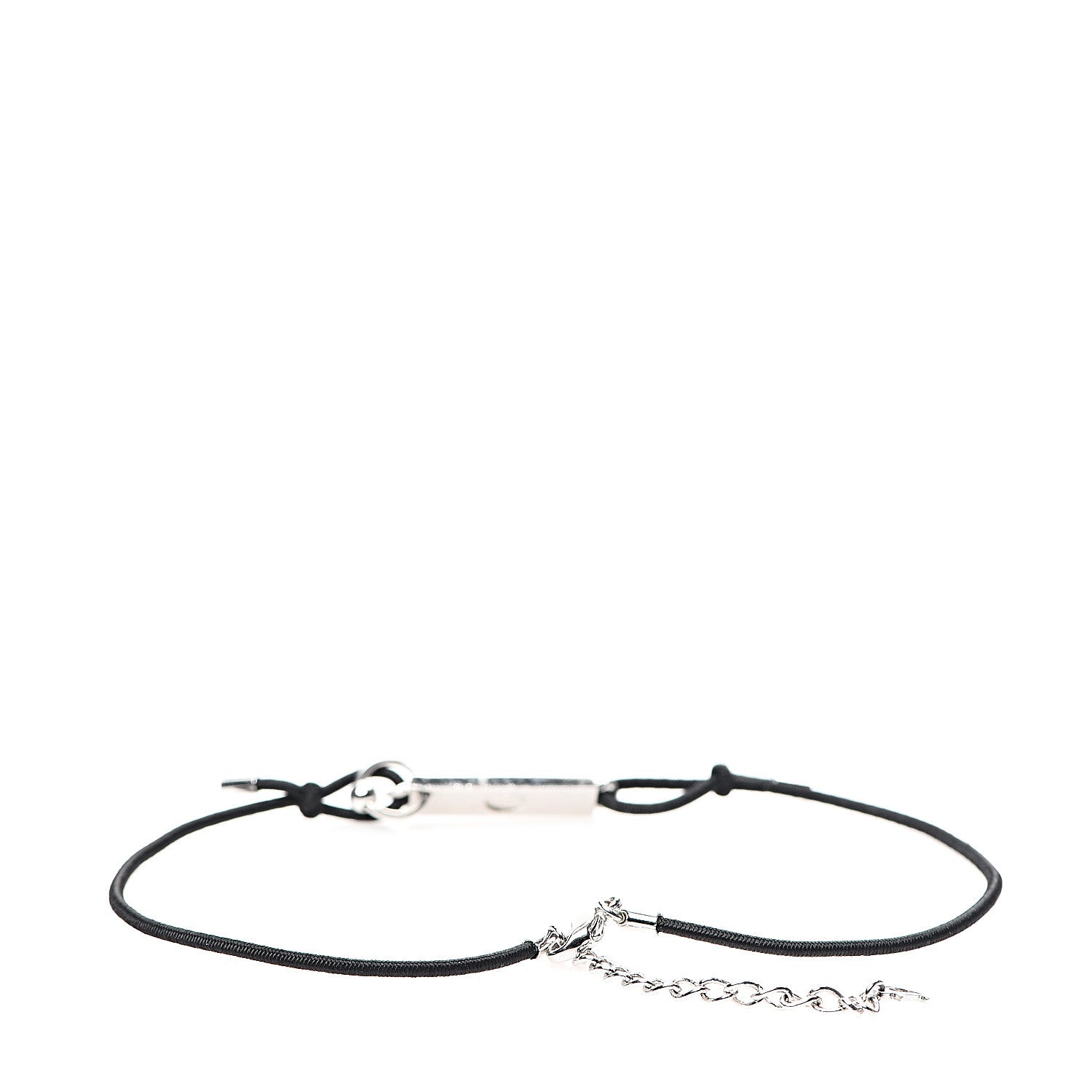 Christian Dior Enamel Logo Necklace Black 2 of 3