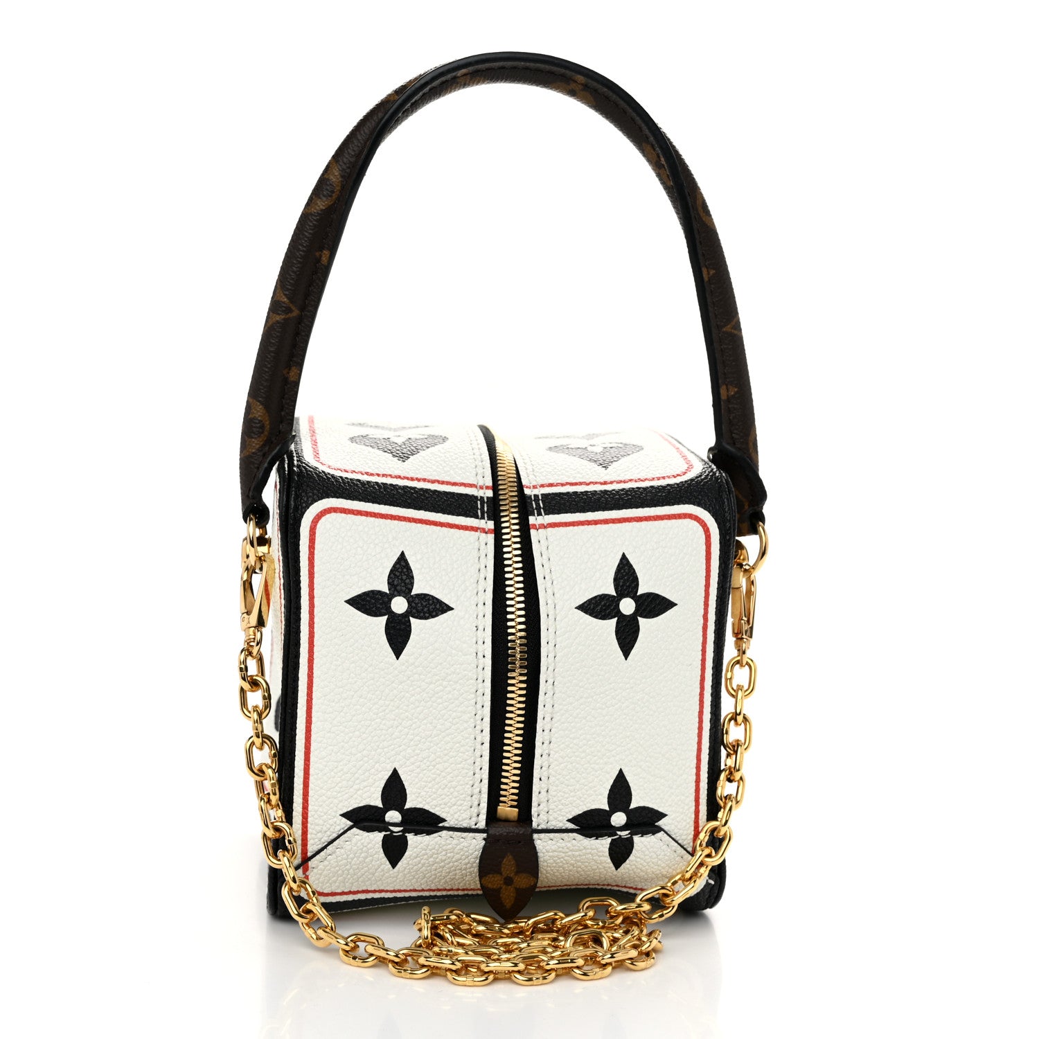 Louis Vuitton Taurillon Game On Square Dice Bag White 3 of 10
