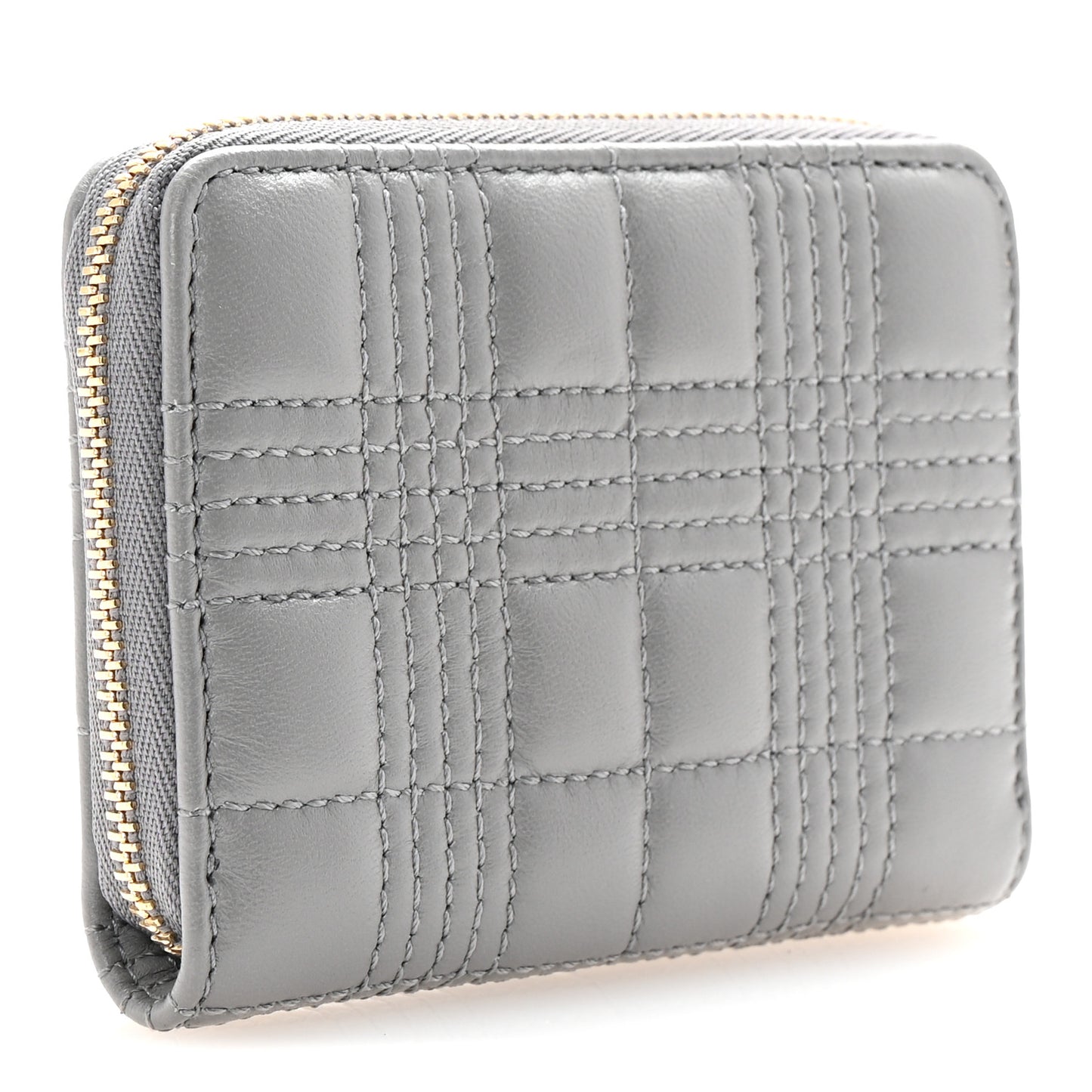 Lambskin Quilted Lola Wallet Grey