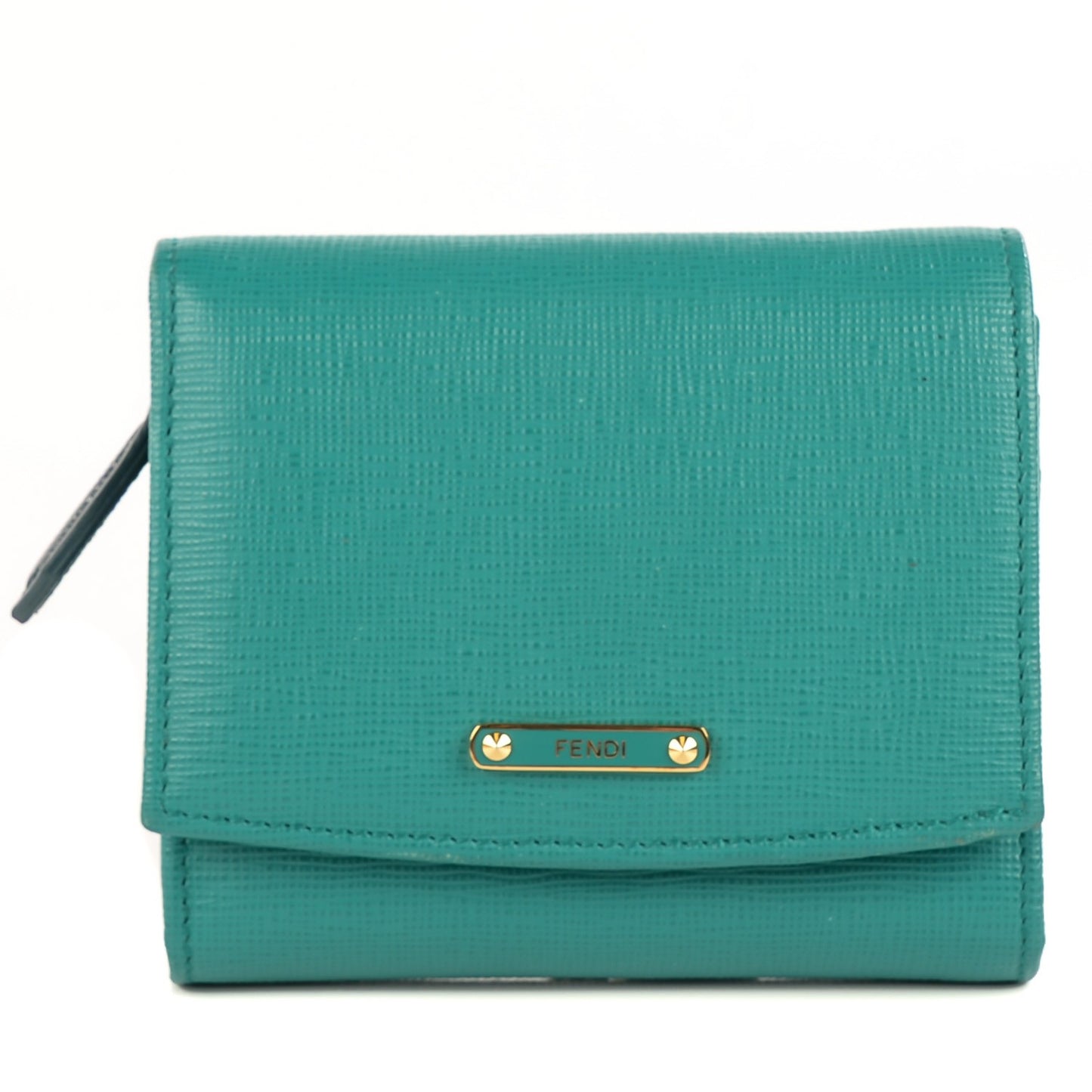 Vitello Elite Bi-Color Compact Wallet Lago Oceano