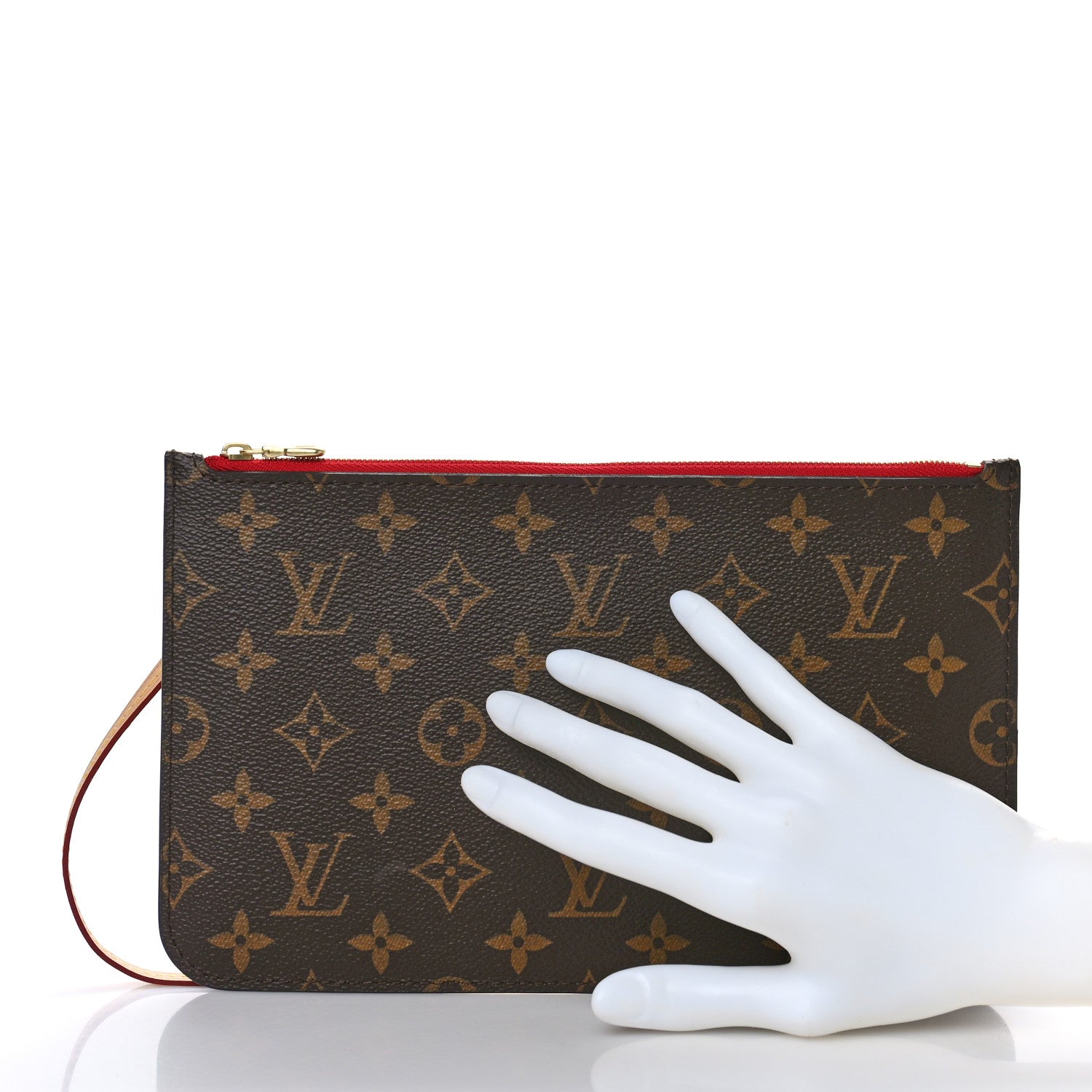 Louis Vuitton Monogram Neverfull MM GM Pochette Cherry 2 of 8