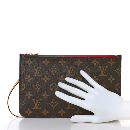 Louis Vuitton Monogram Neverfull MM GM Pochette Cherry 2 of 8