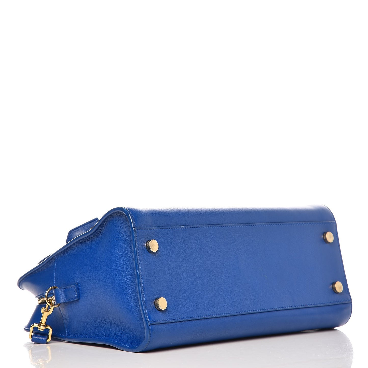 Calfskin Small Monogram Cabas Blue Majorelle