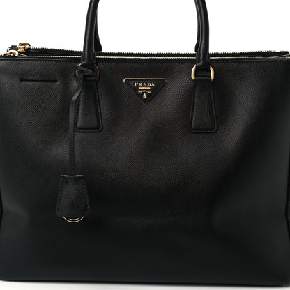 Prada Saffiano Large Galleria Double Zip Tote Black 8 of 10