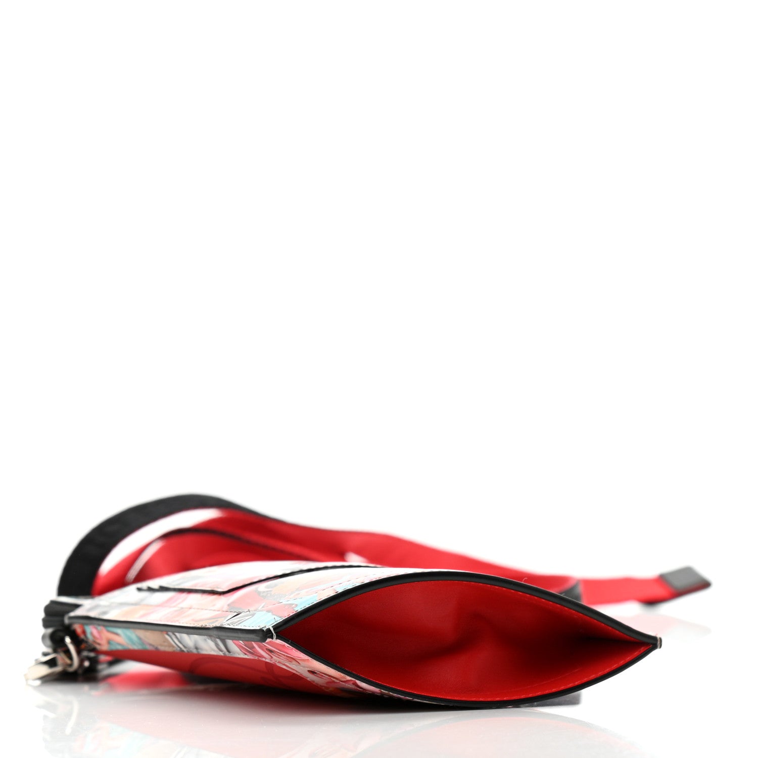 Christian Louboutin Calfskin Patent Sneakers Sole Printed Loubilab Clutch Loubi Multicolor 4 of 8