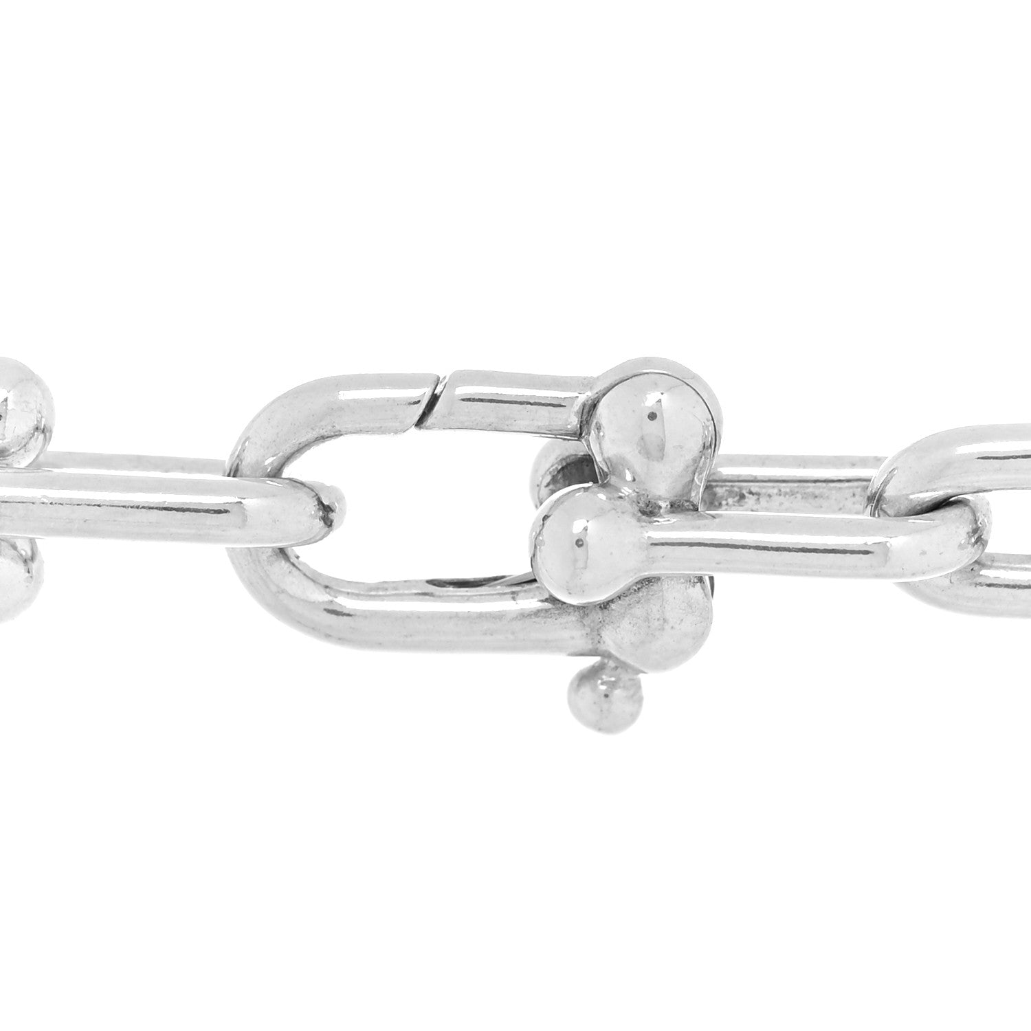 Tiffany Sterling Silver HardWear Graduated Link Necklace 3 of 5