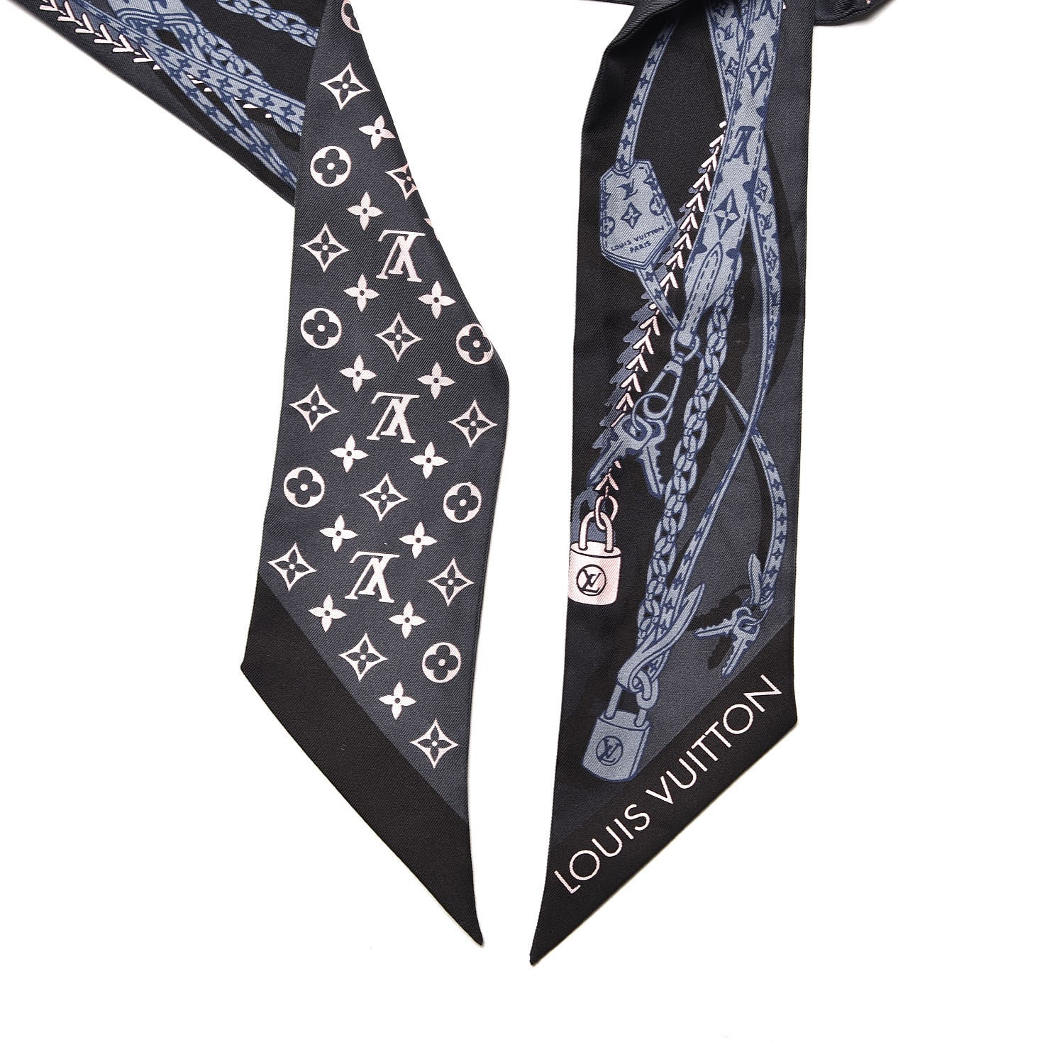 Louis Vuitton Silk Dreamonogram Bandeau Grey Glitter 4 of 4