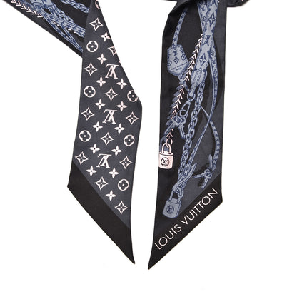 Louis Vuitton Silk Dreamonogram Bandeau Grey Glitter 4 of 4