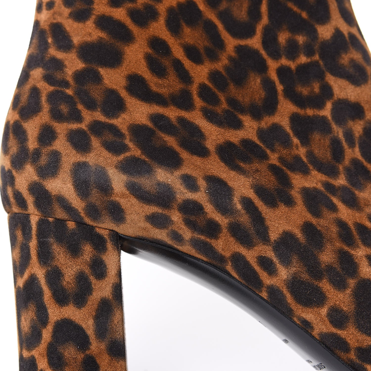 Saint Laurent Suede Lou Ankle Boots 41 Leopard 8 of 12