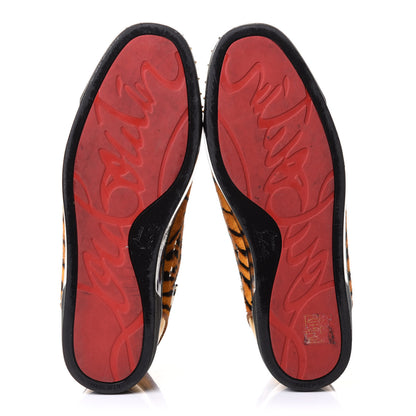 Christian Louboutin Patent Pony Hair Lou Spikes Flat Sneakers 43 Version Multi 6 of 8
