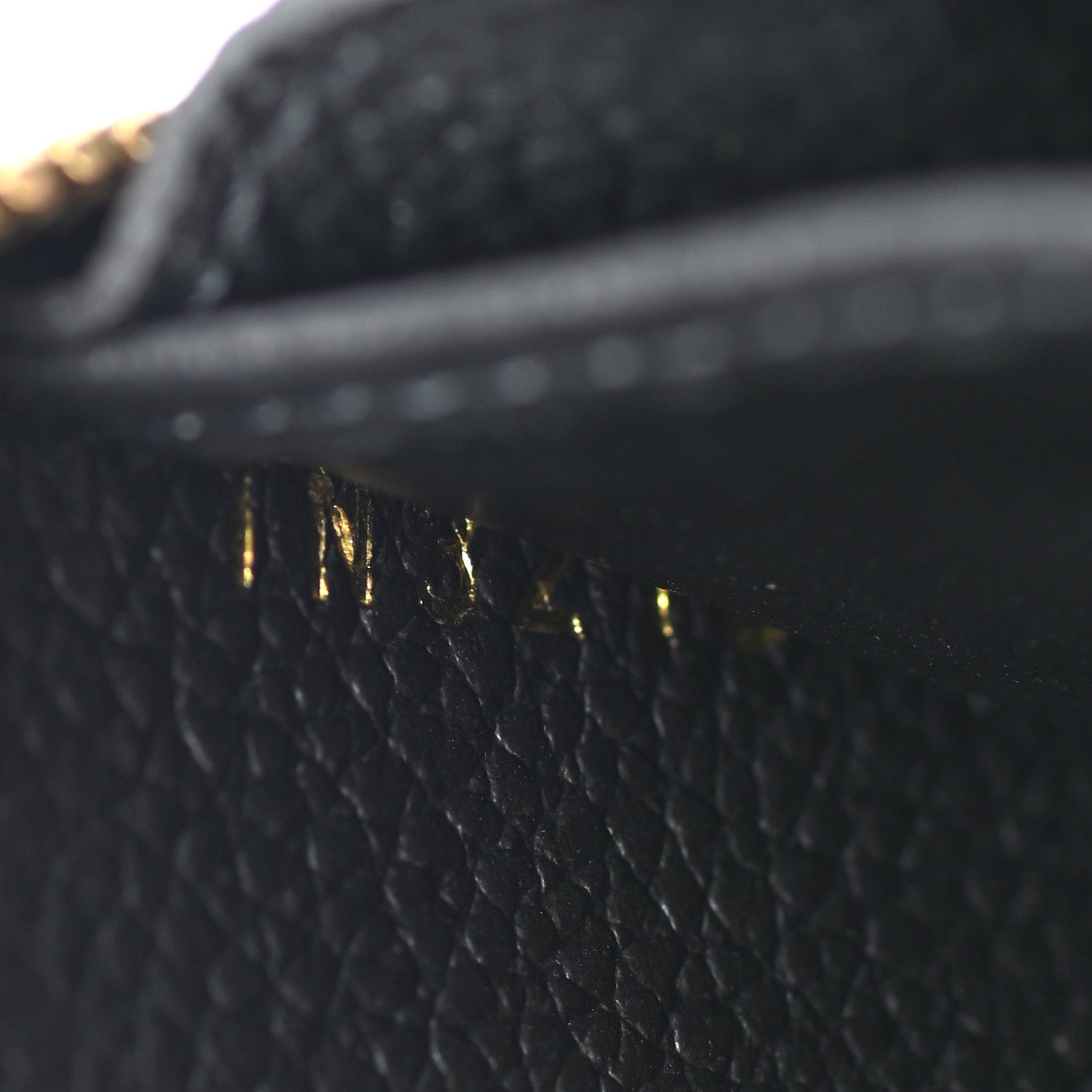 Louis Vuitton Empreinte Monogram Giant Zippy Coin Purse Black Beige 7 of 8