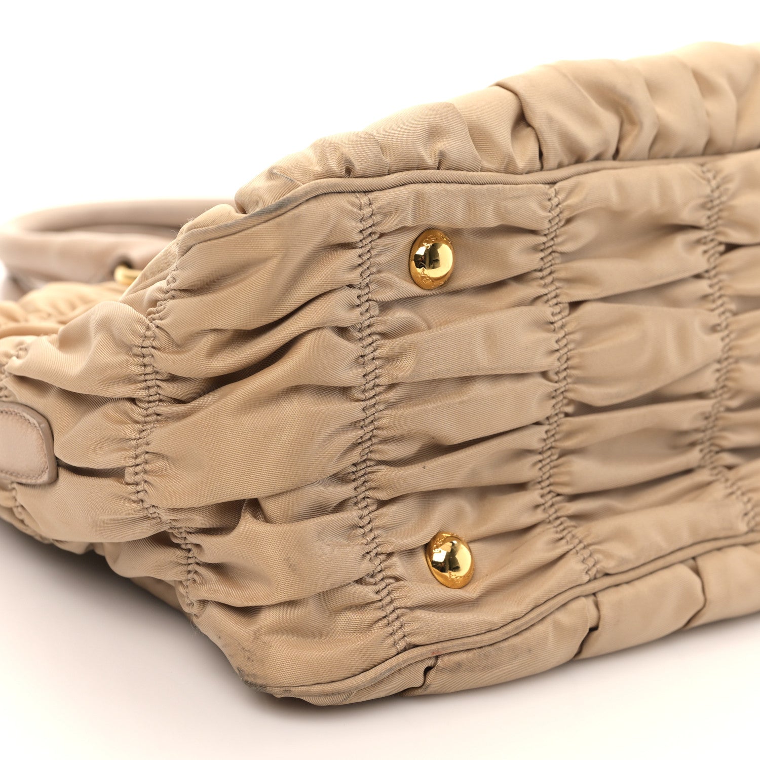 Prada Tessuto Nylon Gaufre Tote Cammello 8 of 9