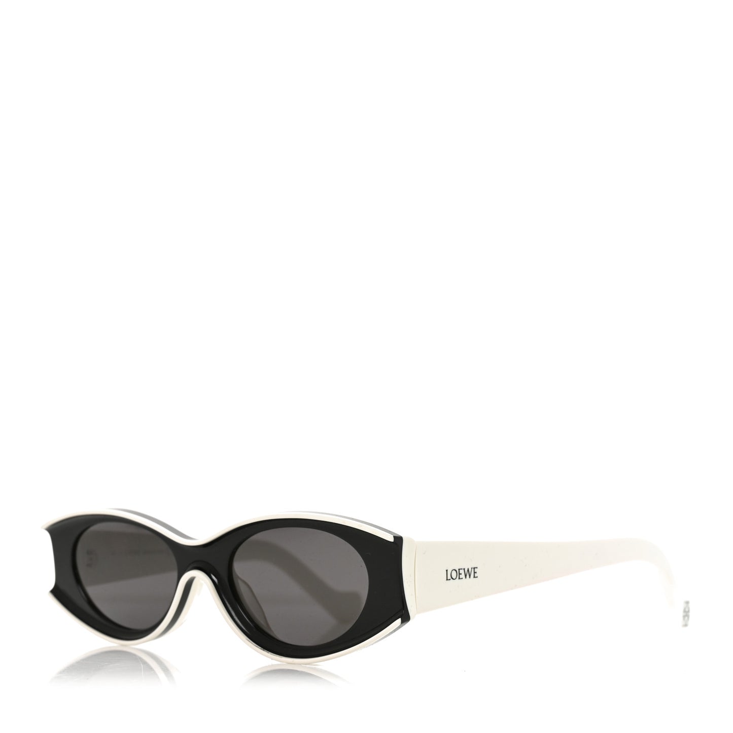 Acetate LW40046U Sunglasses Black White