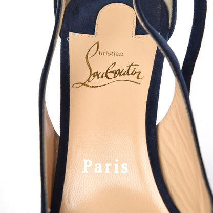 Christian Louboutin Veau Velours Mascara 70 Pumps 35.5 Marine 7 of 9