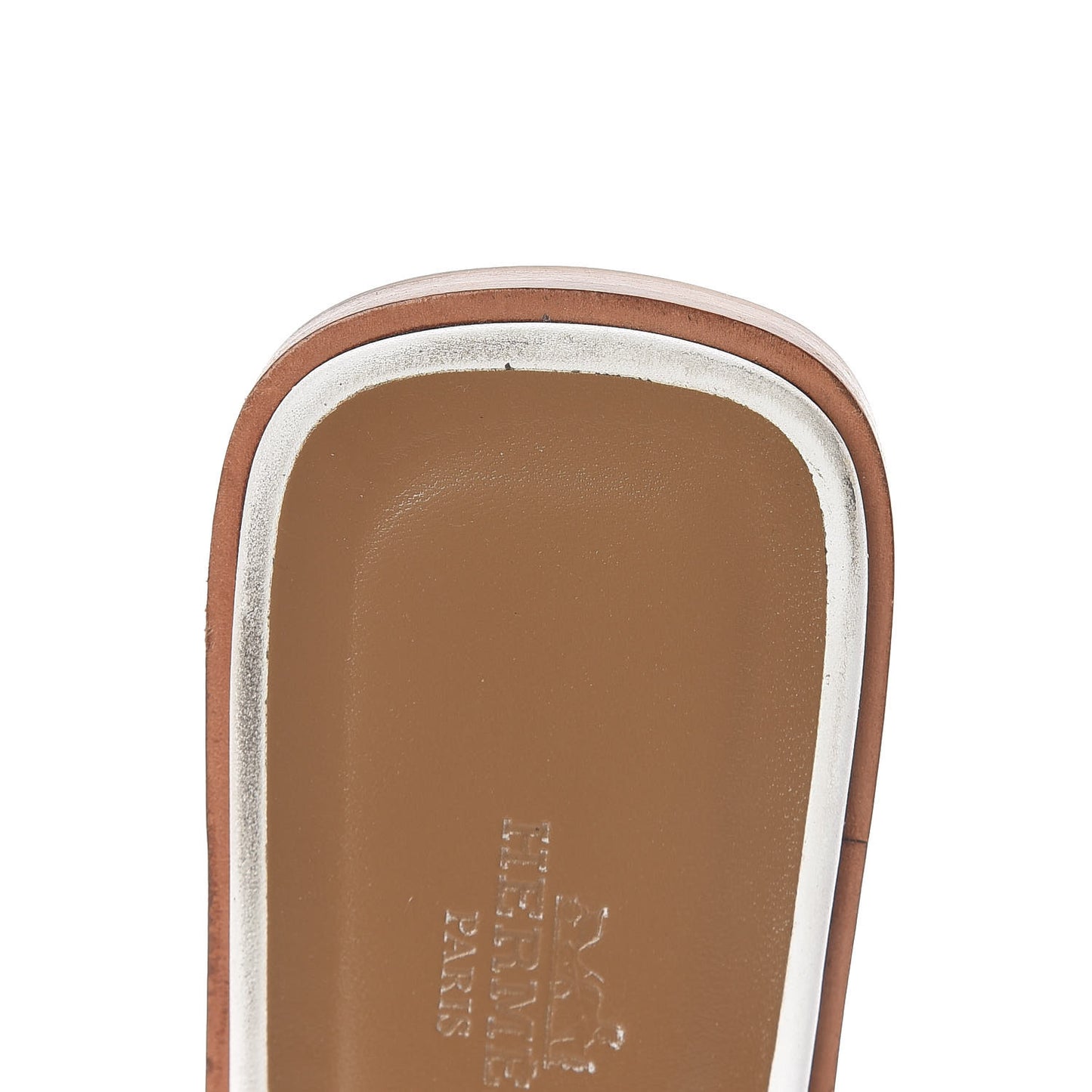 Box Calfskin Oran Sandals 38.5 White
