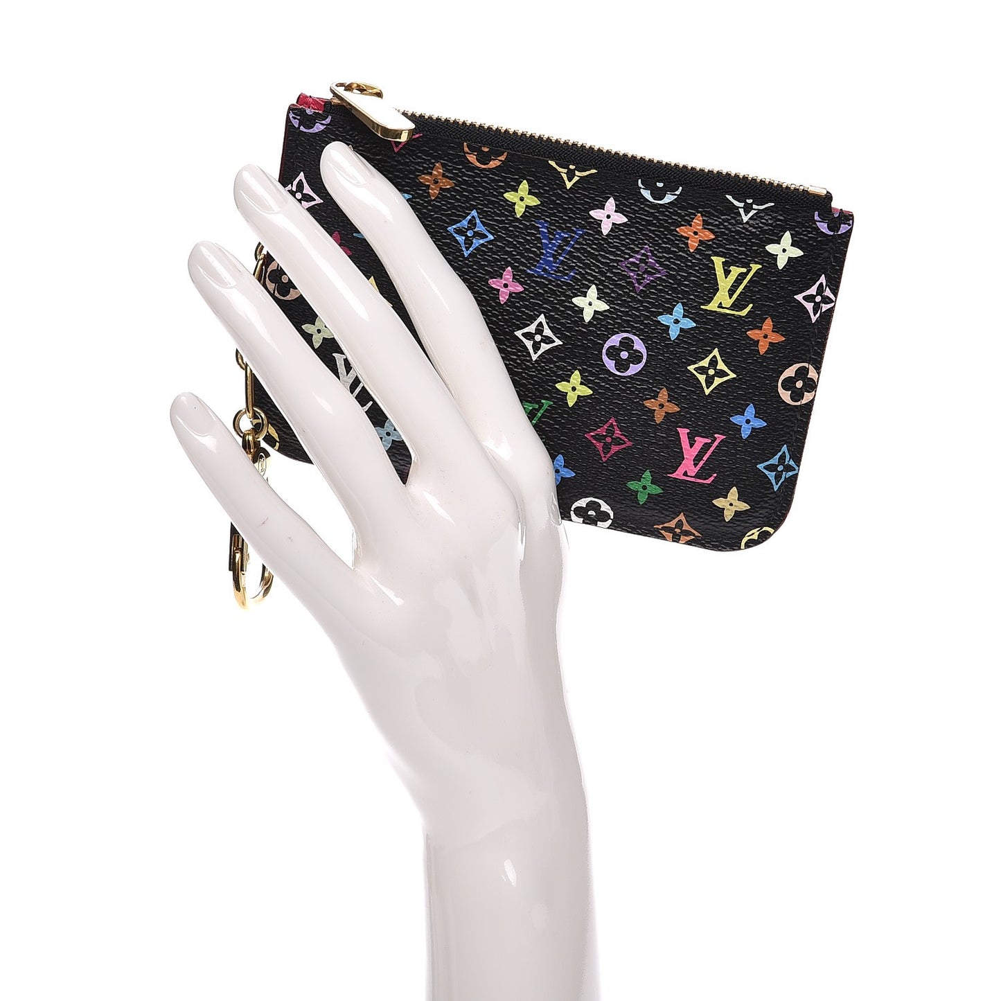 Monogram Multicolor Key Pouch Black Grenade