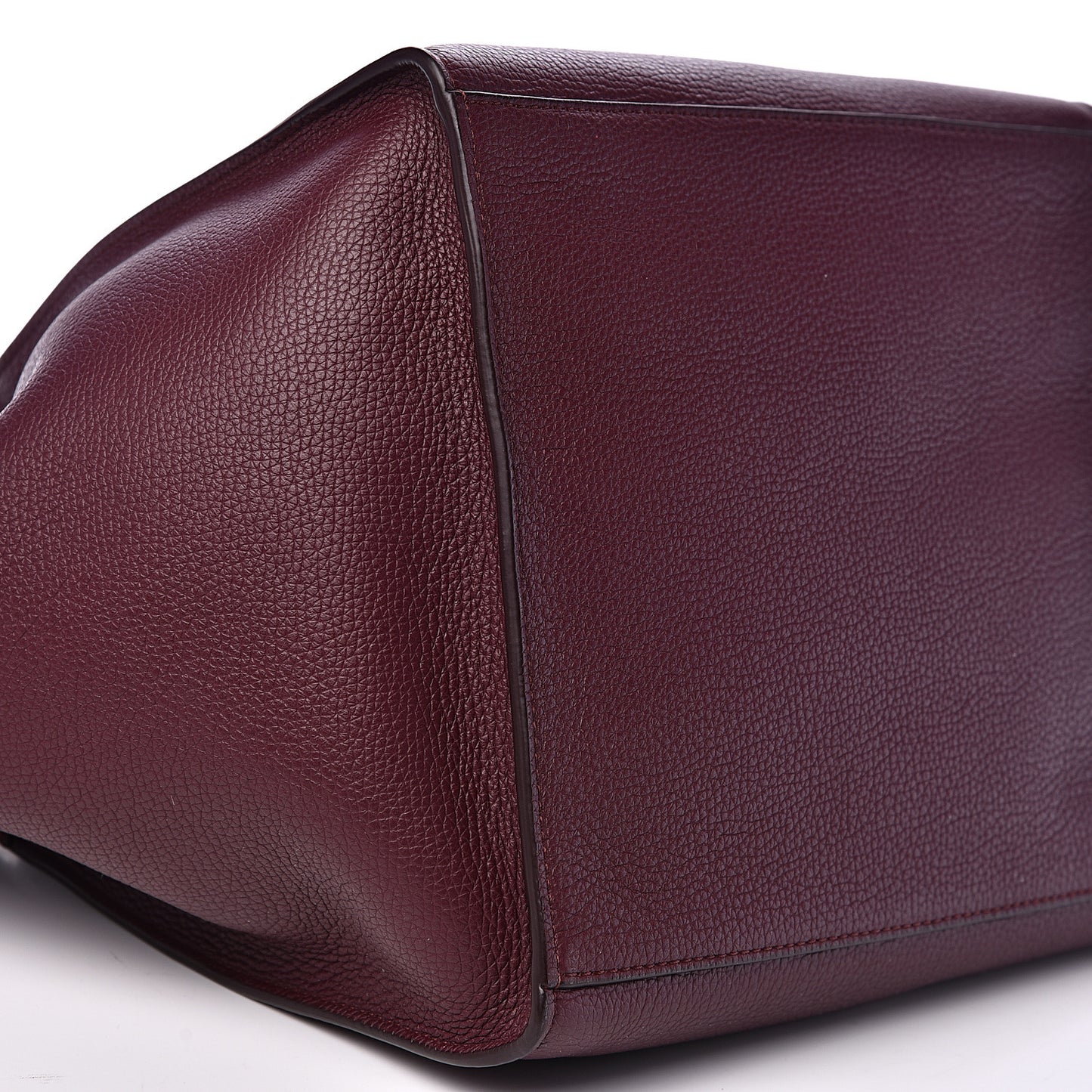Supple Grained Calfskin Small Big Bag Wine