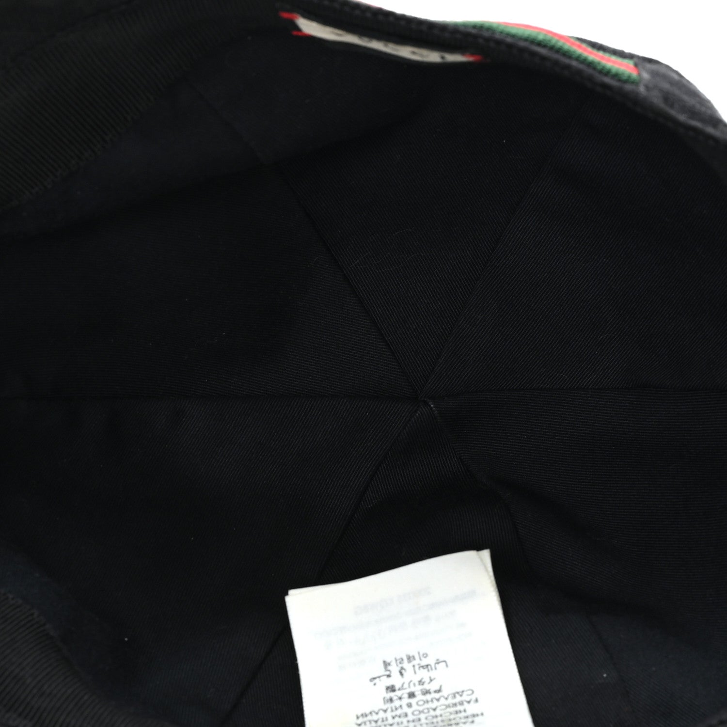 Gucci Monogram Web Baseball Hat M Black 7 of 9