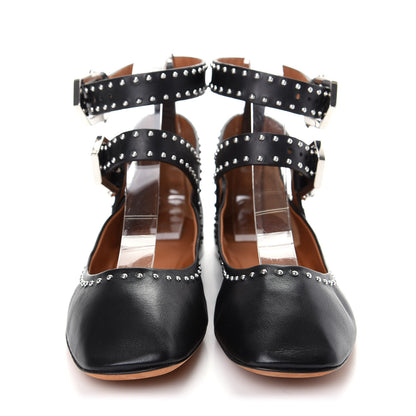 Givenchy Calfskin Studded Elegant Ballet Flat 37 Black 2 of 11