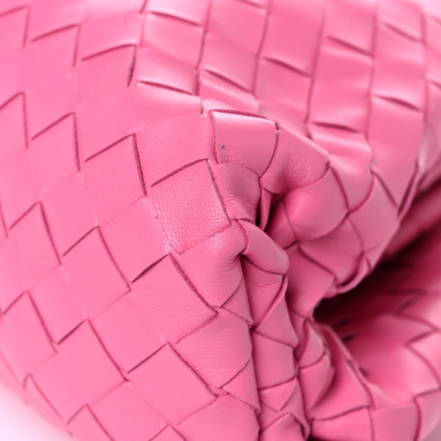 Nappa Maxi Intrecciato The Pouch Oversized Clutch Pink