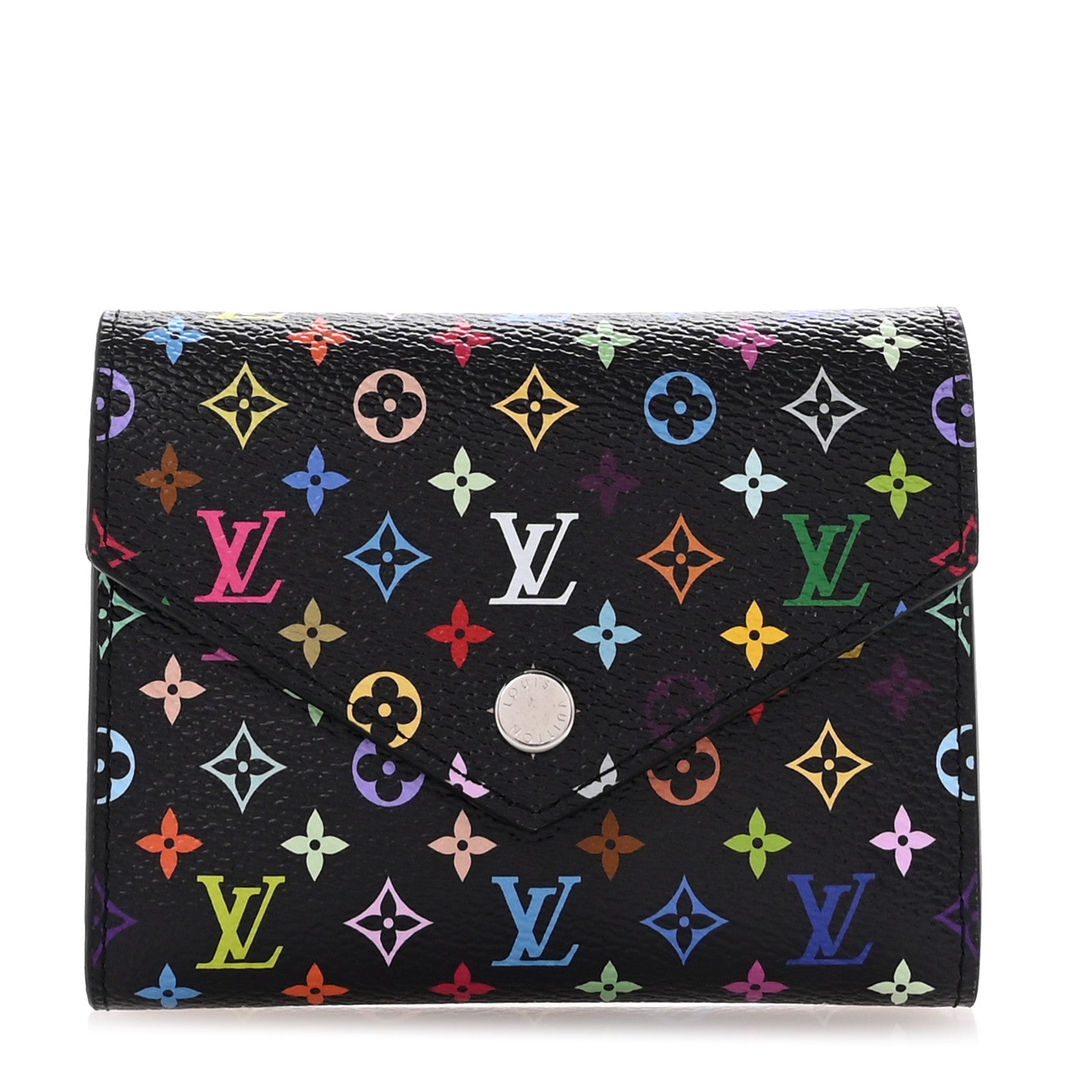 Louis Vuitton LV X TM Monogram Multicolor Victorine Wallet Black 1 of 7