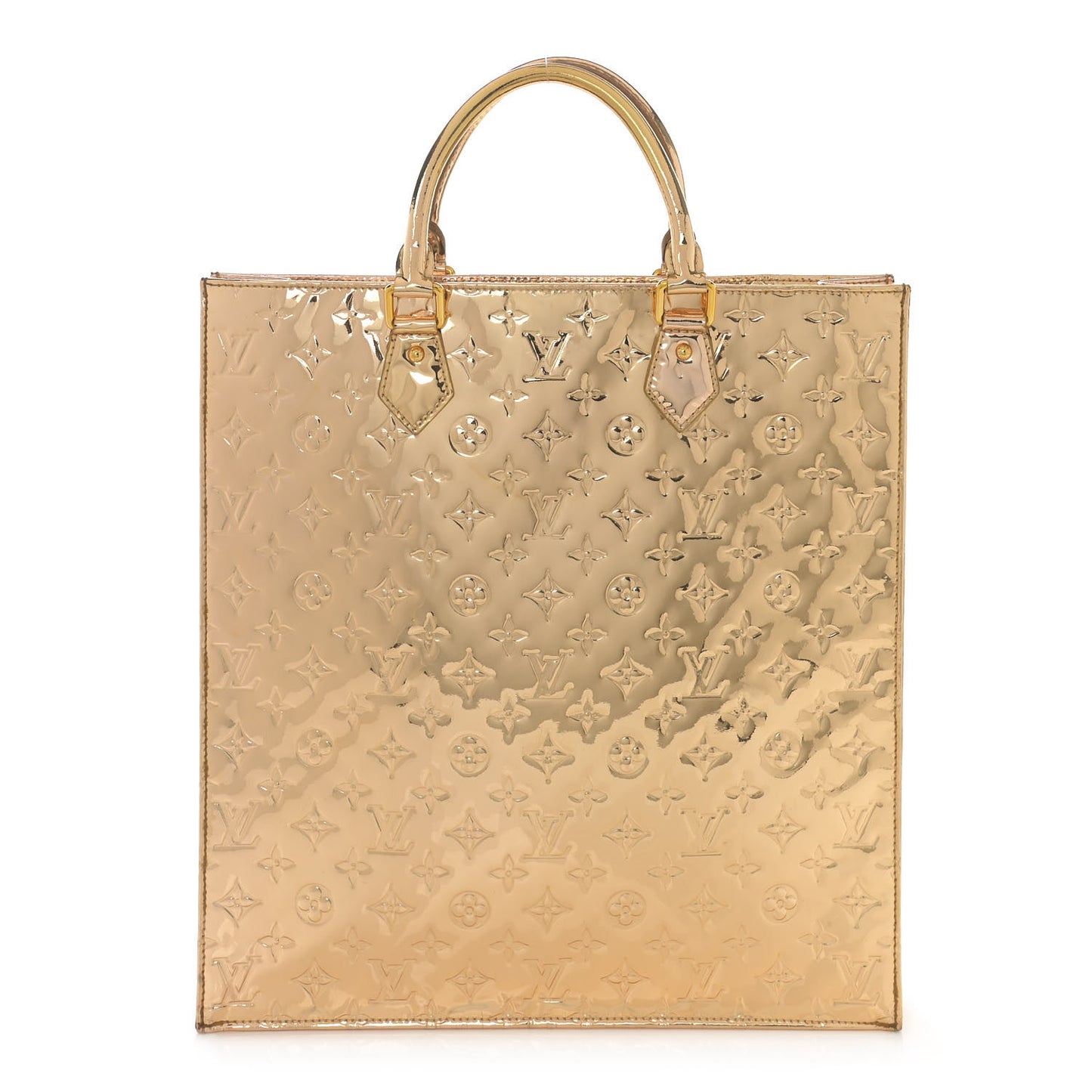 Monogram Miroir Sac Plat Gold