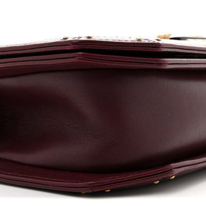 Chanel Calfskin Quilted Small Octagon CC Clasp Flap Bag Red Gold 9 of 11