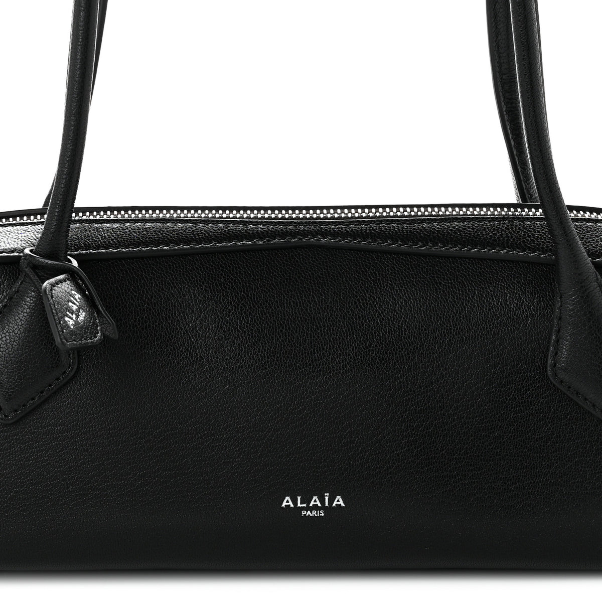 Shiny Goatskin Medium Le Teckel Bag Black