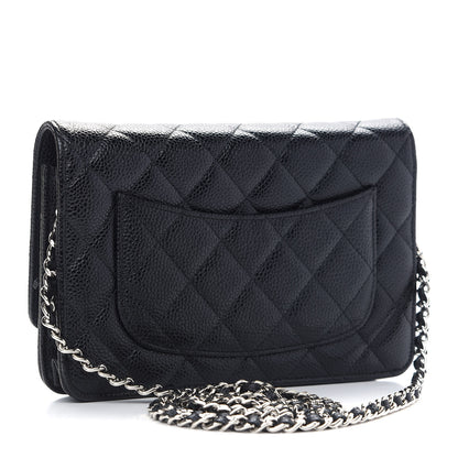 Chanel Caviar Quilted Wallet On Chain WOC Black 3 of 9